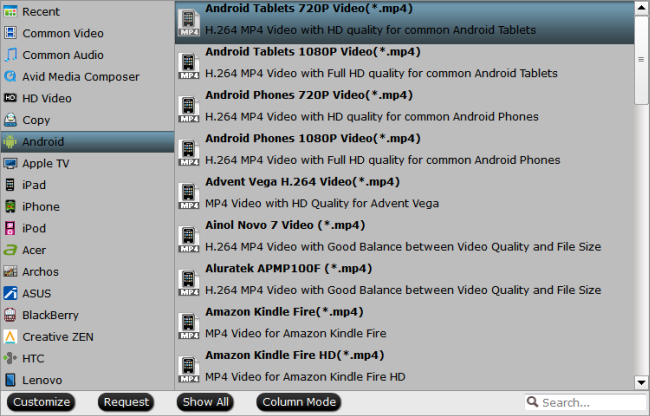 BlackBerry Z30 and Z10 playable format