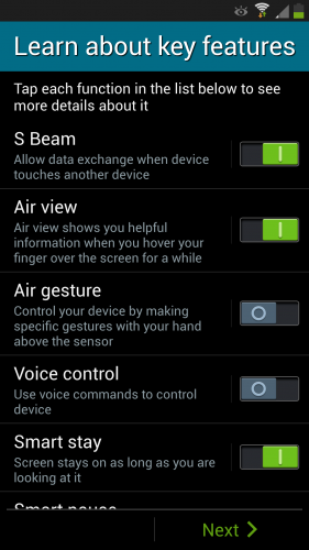 Learn About Galaxy S4 Features