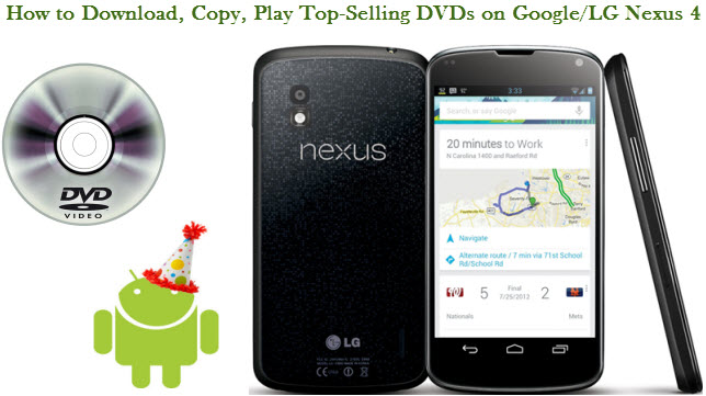 Copy Top-Selling DVD movies to Nexus 4