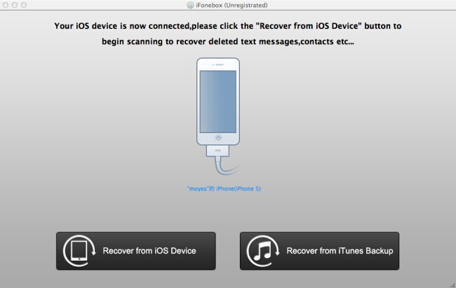 Recover from iOS device
