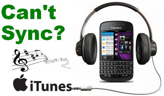 sync iTunes music to BlackBerry Z10, Q10